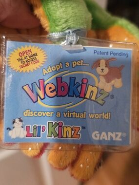 Webkinz Lil' Kinz Plush Toy - Green and Orange